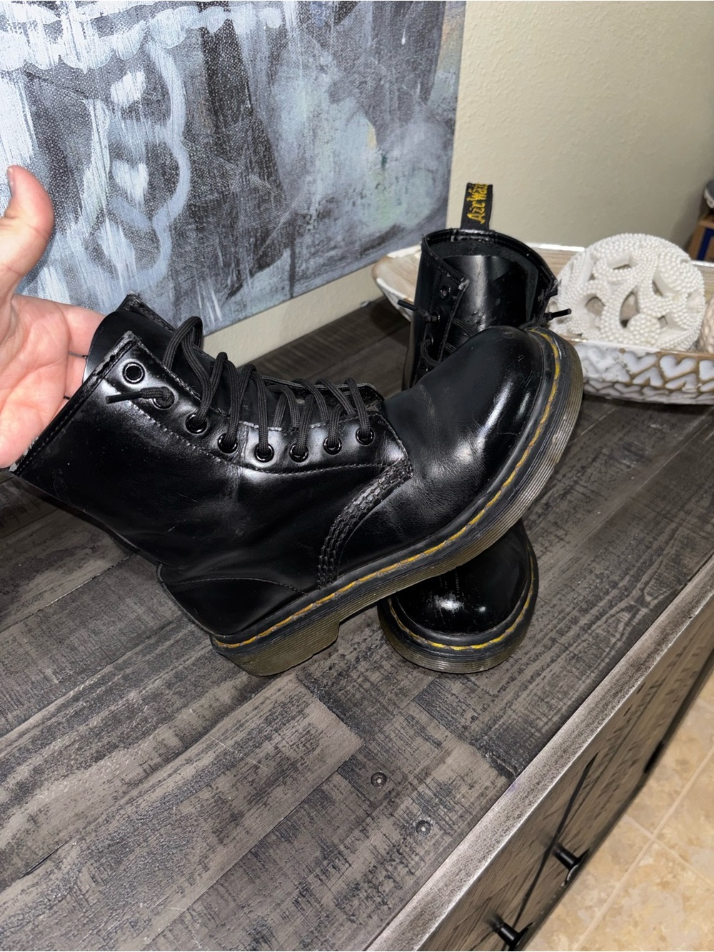 Dr. Martens Shoes | 1460 lace up
Boot In Black Wonens SZ 7 - Picture 4 of 12